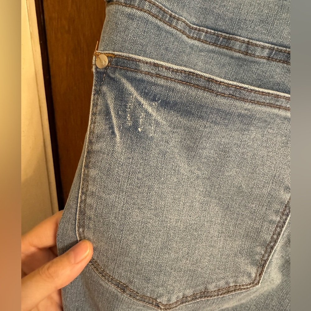 NWT, Judy Blue Medium Blue Jean Shorts, Size 1XL, High Waist, Moisture Control - Picture 7 of 14